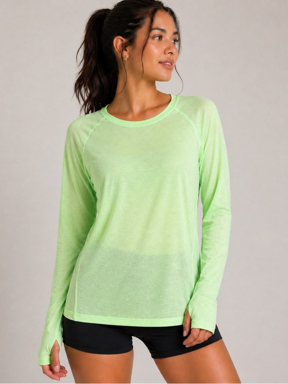 💚✨ Tek Gear NWT Neon Green Performance Long Sleeve – Size XL
